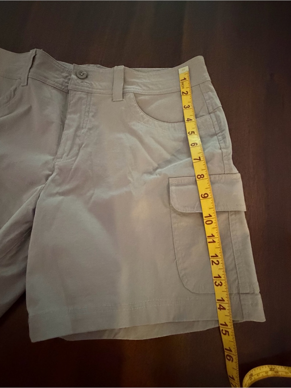 Eddie Bauer Summer Trail Shorts in Light Tan/grey Womens size 8 - Picture 3 of 7